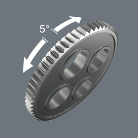 Wera Zyklop Ratchet flexible lock system prevents slipping.