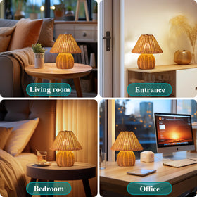 WERFOP living-room-vintage-look adds warm decor to lounges and shelves.