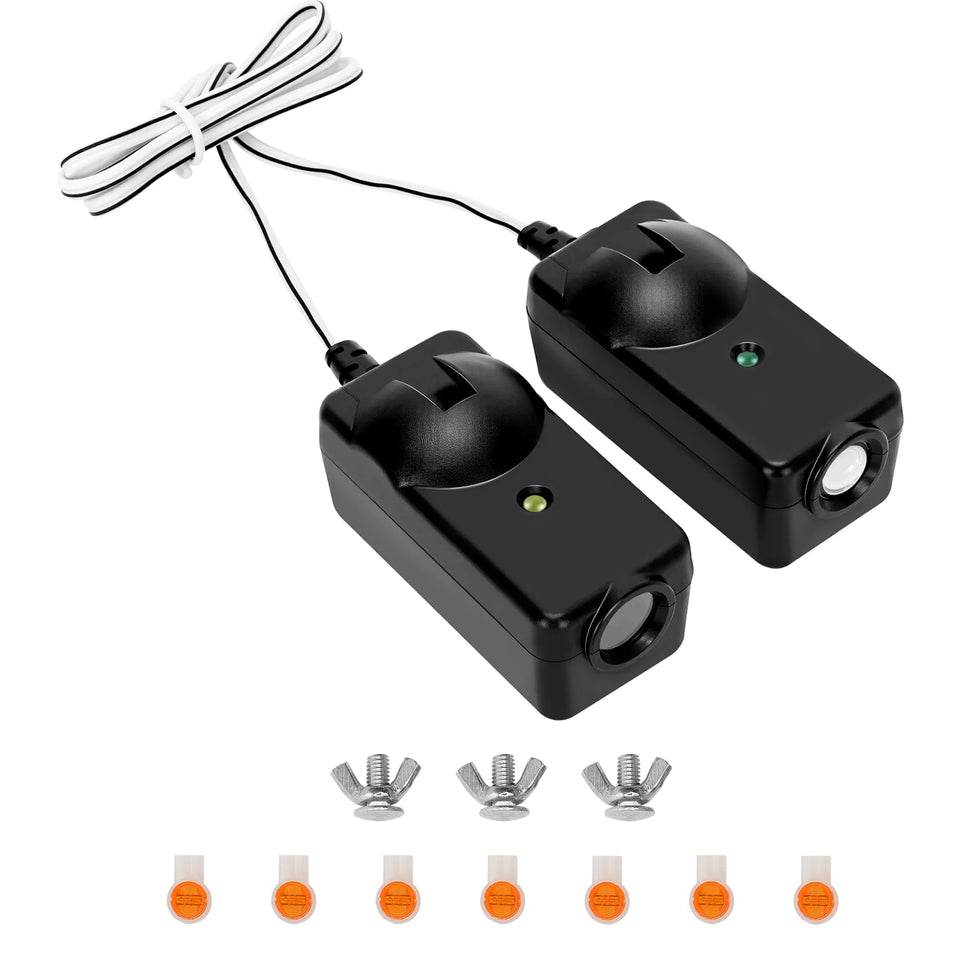 Werhoo 041a5034 safety sensor kit front view for universal garage compatibility