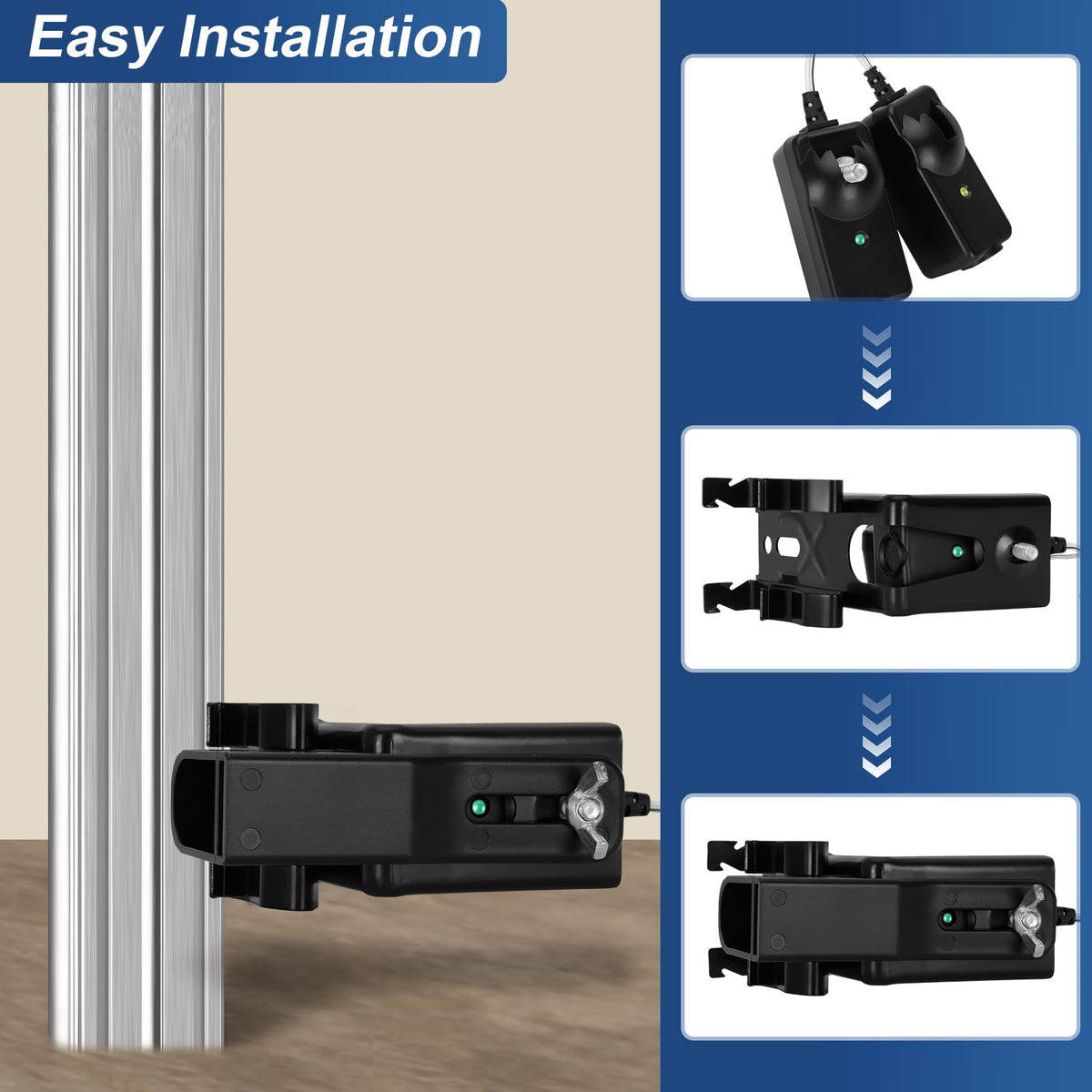 Werhoo replacement kit with brackets facilitates quick, secure installation.
