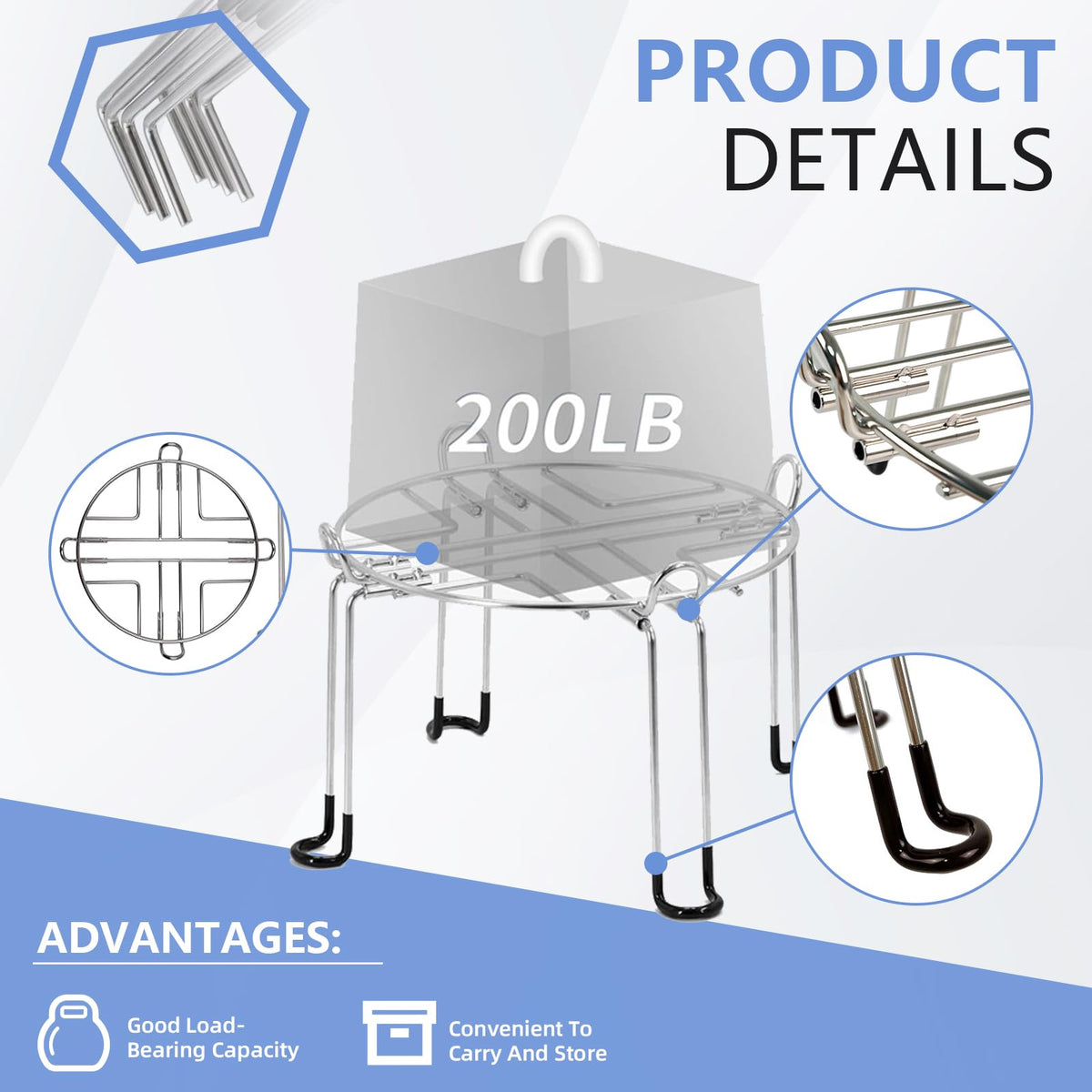 WERJH Berkey-compatible stand fitting Big, Royal, and Travel models on a counter.