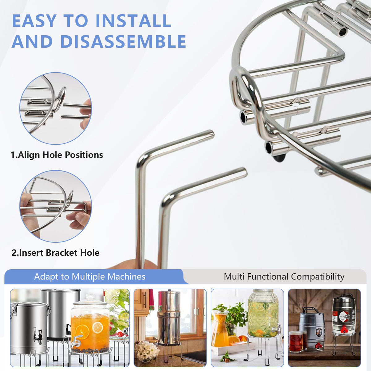 WERJH portable removable legs for convenient travel and outdoor use.