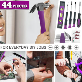 Werktough claw hammer with fiberglass handle for comfortable builds