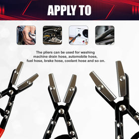 wesleydrill 10-inch medium pliers provide steady grip for larger hoses.
