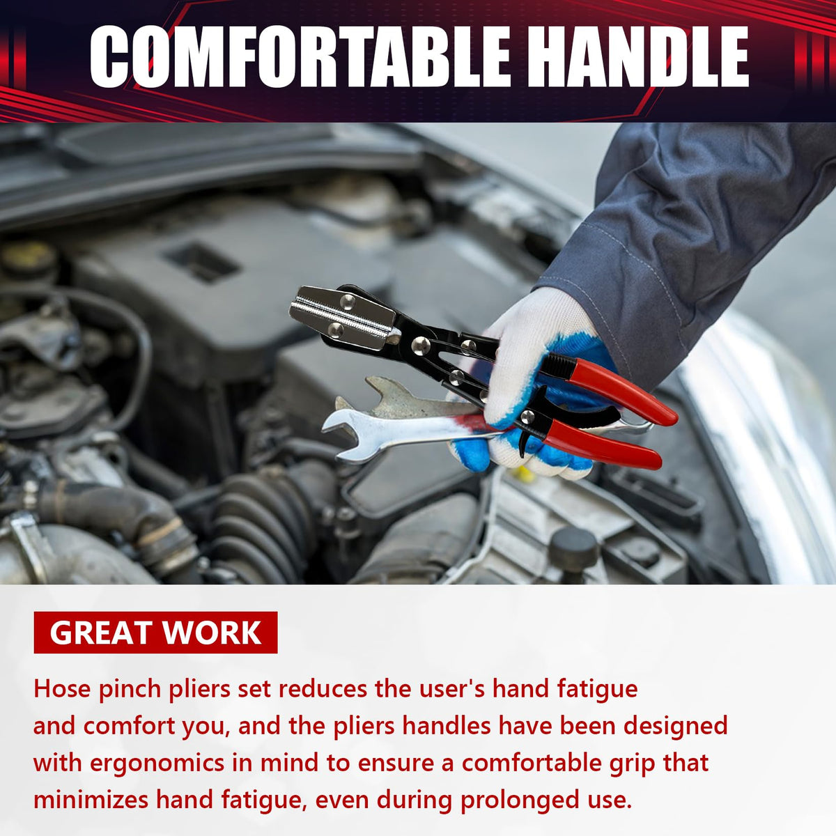 wesleydrill automotive-hose-use demonstrates versatile clamping on car hoses.
