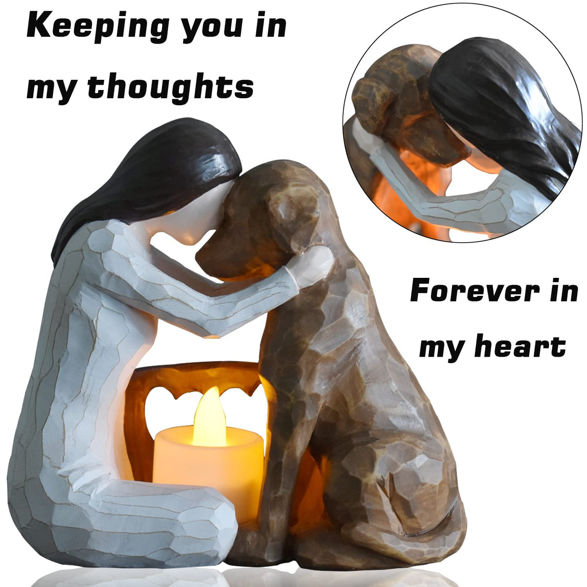 weslinkeji hand-sculpted dog statue as a sympathy gift
