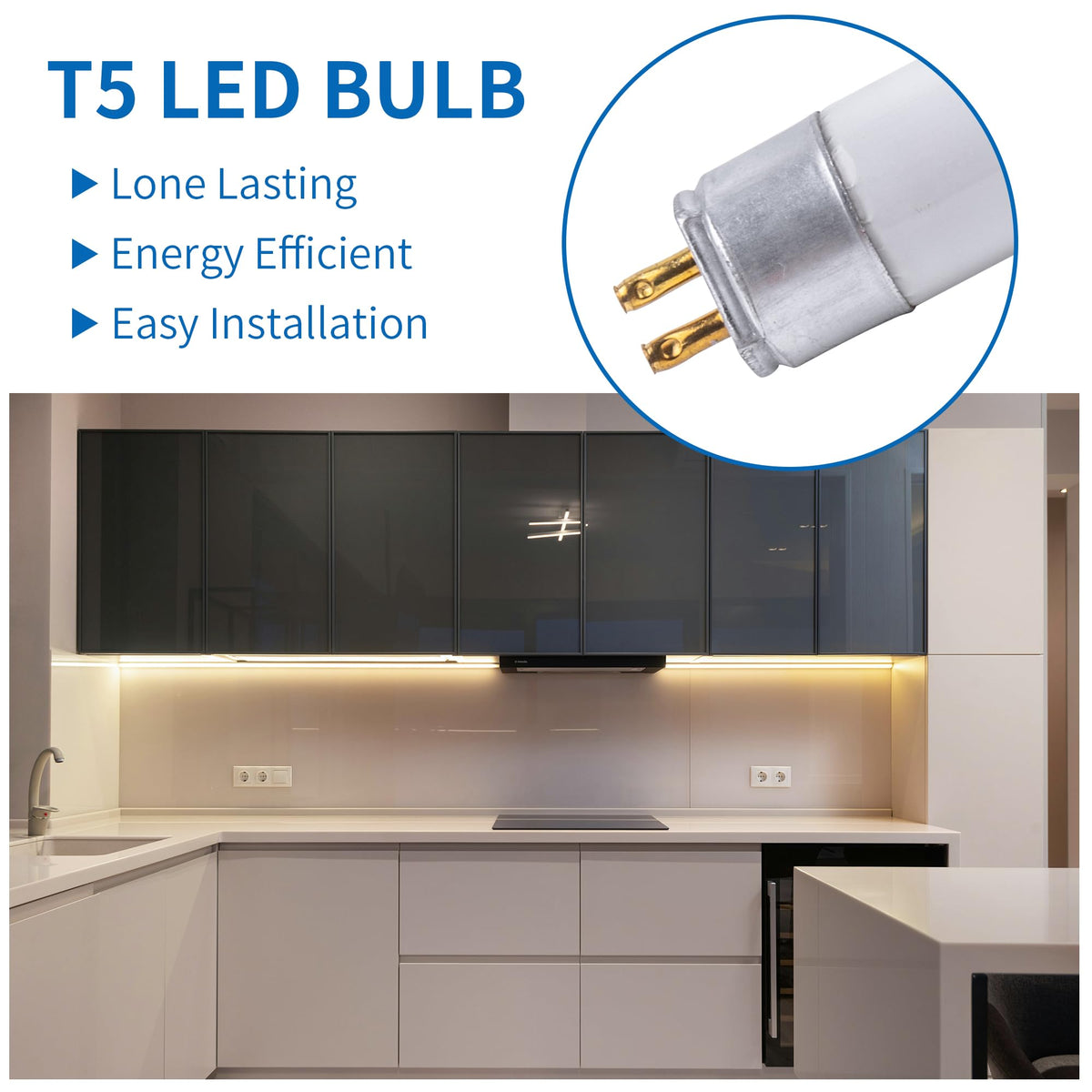 Wesome Lighting 30,000-hour lifespan reduces replacements for cabinets and counters