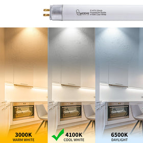 Wesome Lighting 4100K cool white light provides crisp workspace visibility.