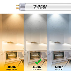 Wesome Lighting LED tube replacing fluorescent tubes in fixtures
