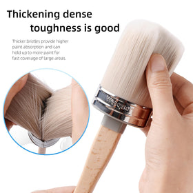 Wesquer Chalk Paint Brush with wood handle Round 1 Inch for comfort