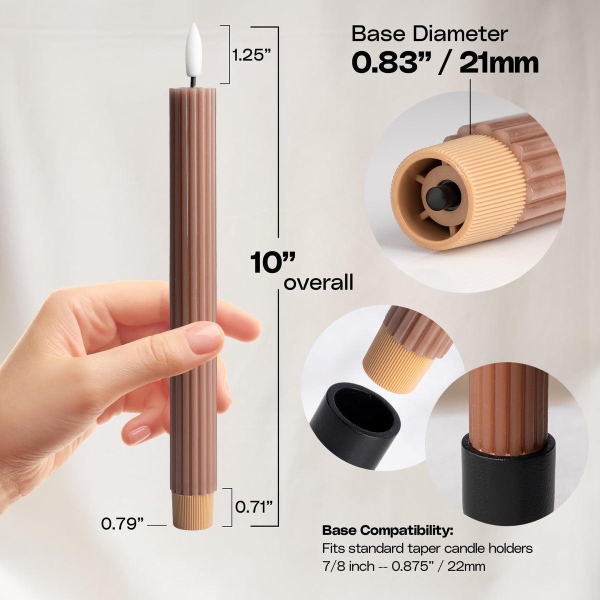 West Ivory dimmable flicker mode for customizable mood lighting