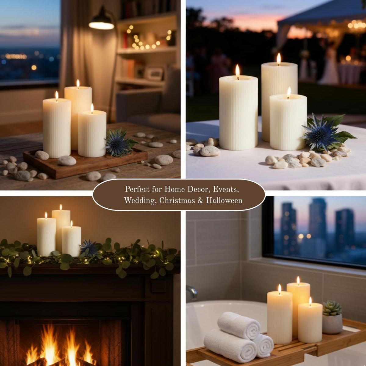 West Ivory 4 5 6 inch set ideal for wedding centerpieces and home decor.