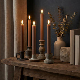 West Ivory scent-free centerpiece candle ideal for weddings or holidays