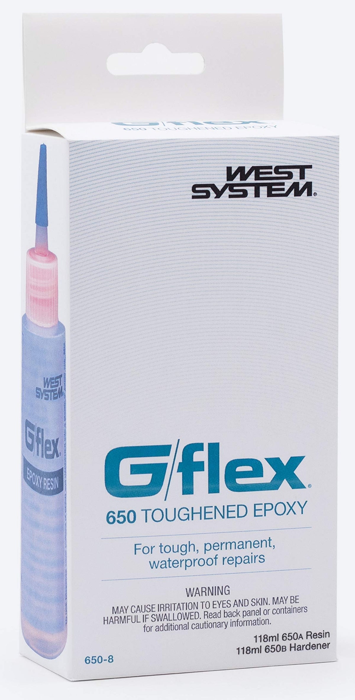 West System G/flex epoxy mixing cup ready for multi-material bonding