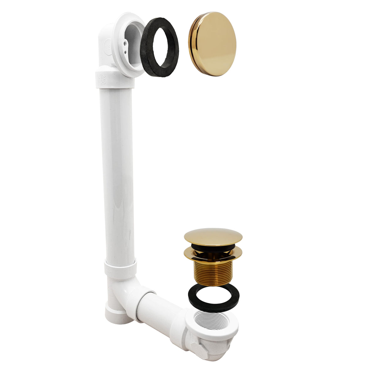 Westbrass 493244H-01 illusionary faceplate offers a seamless bath wall look.