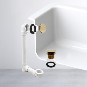 Westbrass 493244H-01 installation-fittings enable secure glue-in setup.