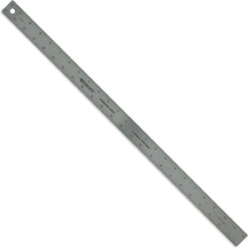 Westcott stainless steel ruler with zero center for precise drafting and balance