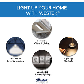 Westek MLC4BC plug-in motion control in use with lamp for hands-free lighting