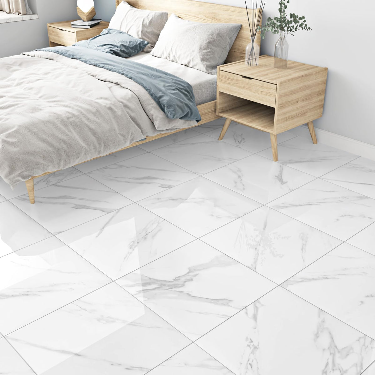 WESTICK indoor floor tile in laundry/balcony spaces for easy upkeep