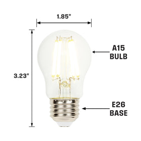 Westinghouse 5279020 A15 dimmable LED bulb in a pendant, ideal for ambient indoor lighting