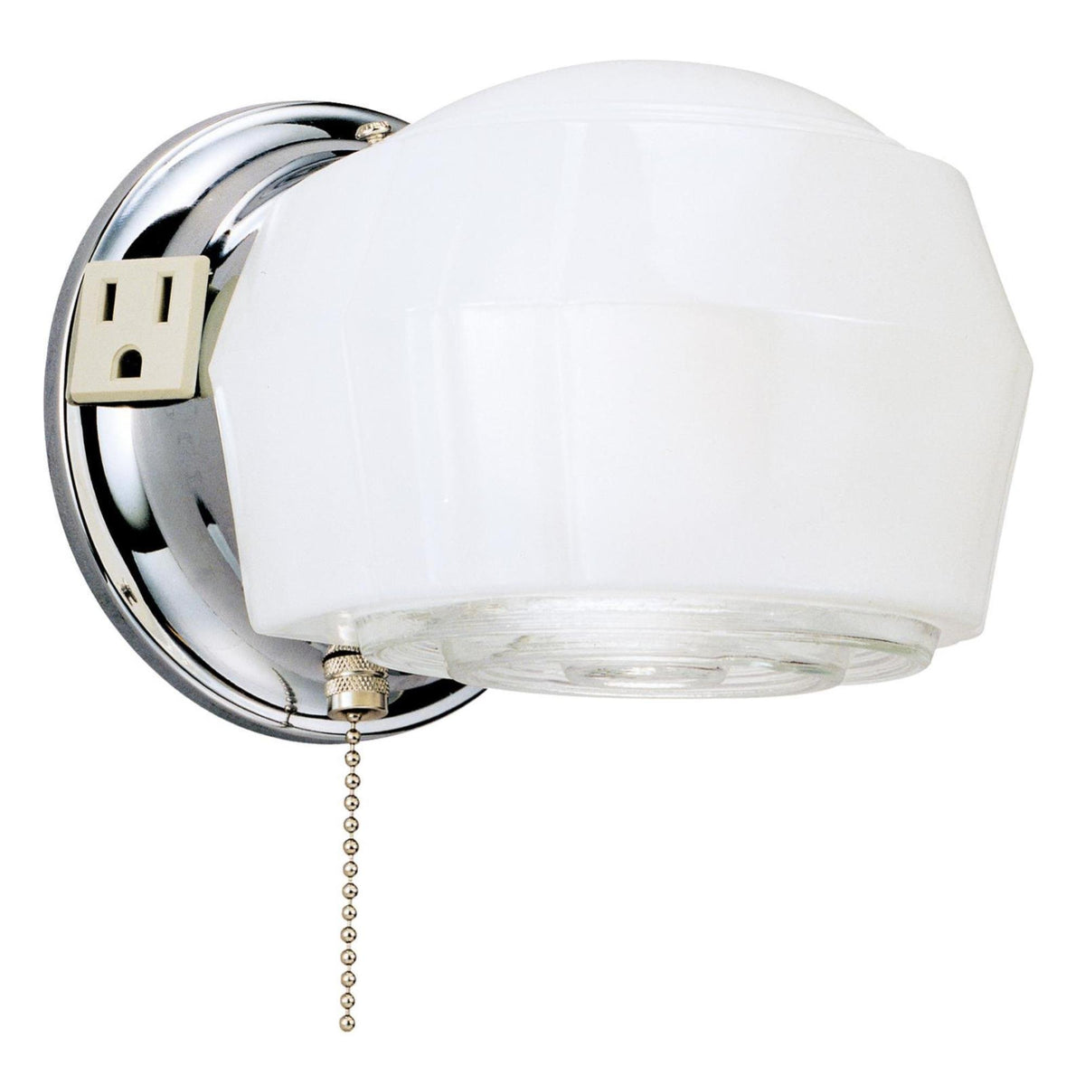Westinghouse 66402 wall bracket with outlet and pull chain for convenient power access