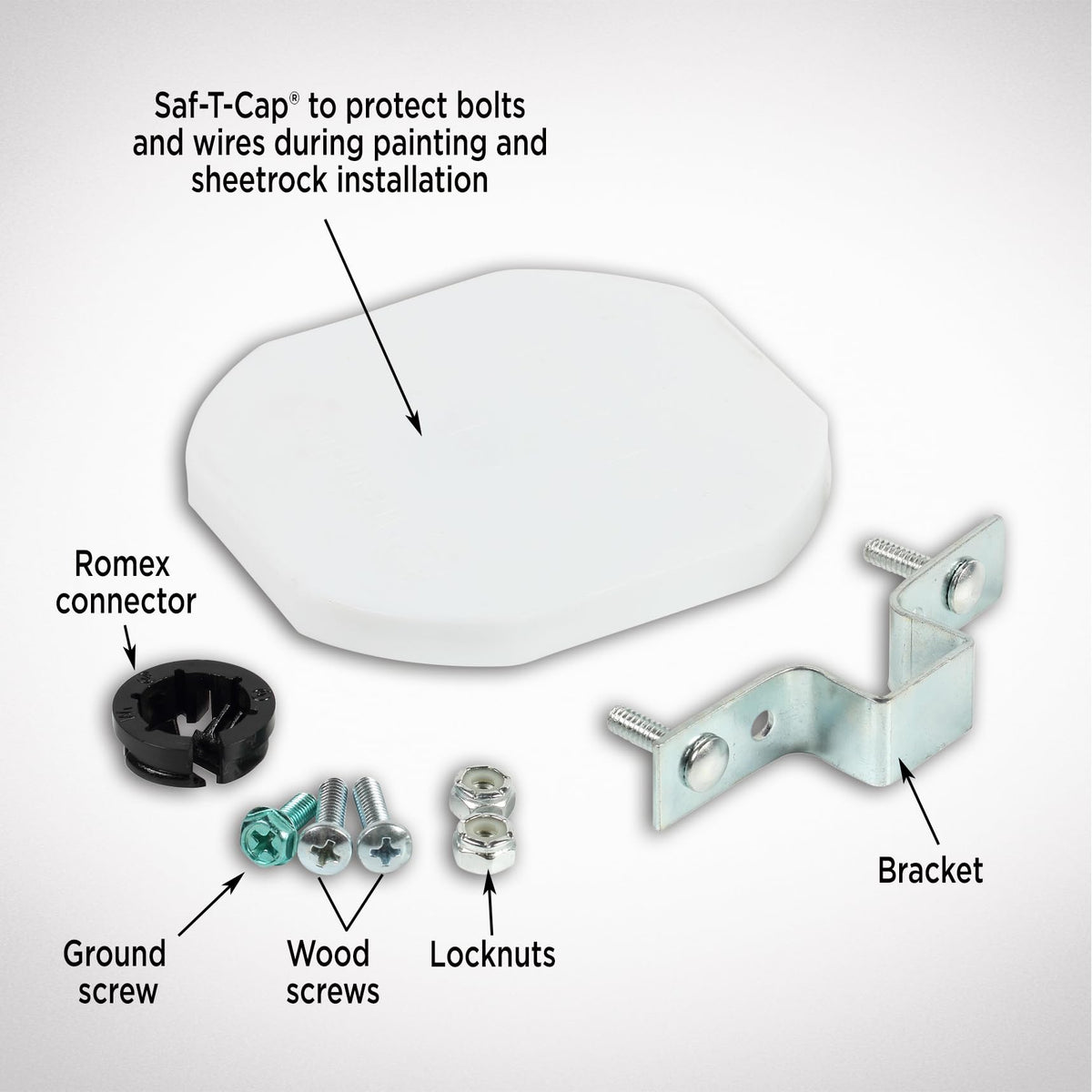 Westinghouse Saf-T-Brace 24-inch centers supports up to 50 pounds.