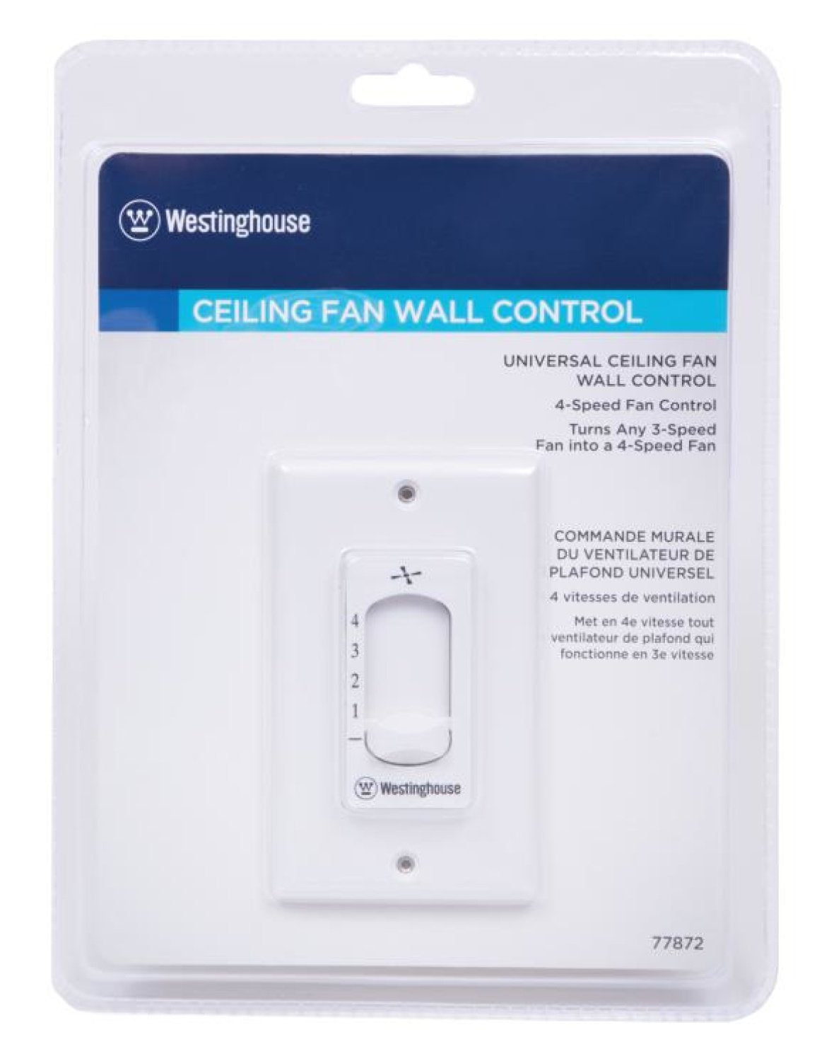 Westinghouse wall control two-wire installation to replace a toggle switch easily.