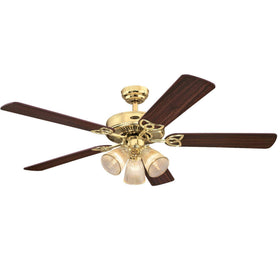Westinghouse vintage ceiling fan with 52-inch span for large rooms.