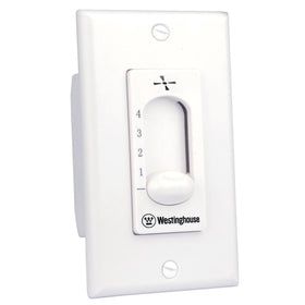 Westinghouse wall control four speeds for ceiling fans, delivering smooth, customizable airflow.