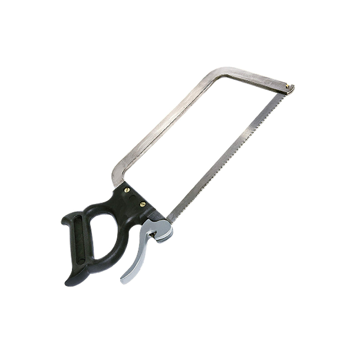 Weston butcher saw with 16-inch stainless blade for clean, precise meat cuts.