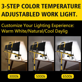 Wetartatty CCT switch demonstrating 3000K, 5000K, and 6500K options for accurate color.