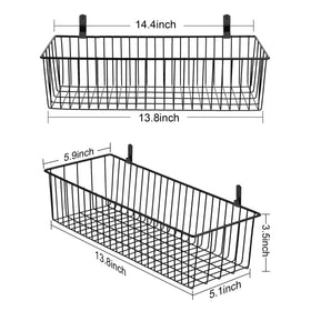 Wetheny black wire bathroom basket blends farmhouse style