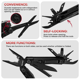 WETOLS multitool hammer and window breaker for emergency escapes.