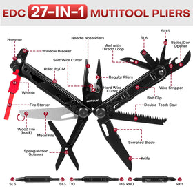 WETOLS multitool showing pliers and wire cutters for versatile metalwork.