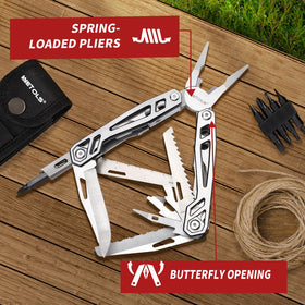 WETOLS multitool 4x2-sided bits enable quick screwdriving.