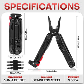 WETOLS multitool self-locking scissors for safe, quick cutting tasks.