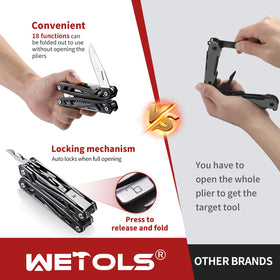 WETOLS serrated knife suited for camping and prep