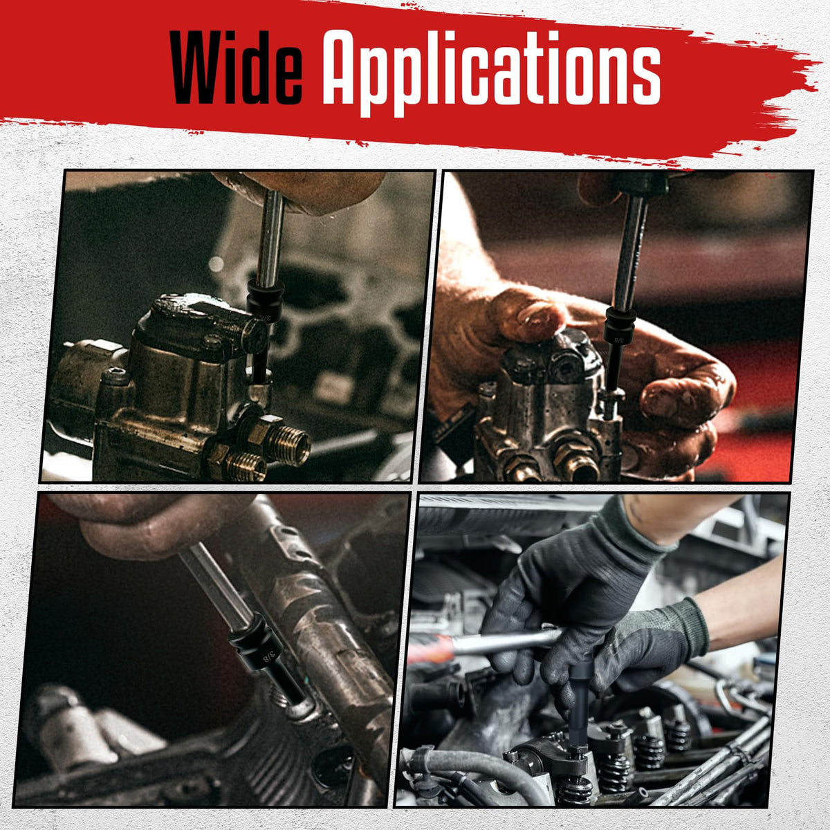 WETT 1/2-inch drive set for heavy-duty applications.