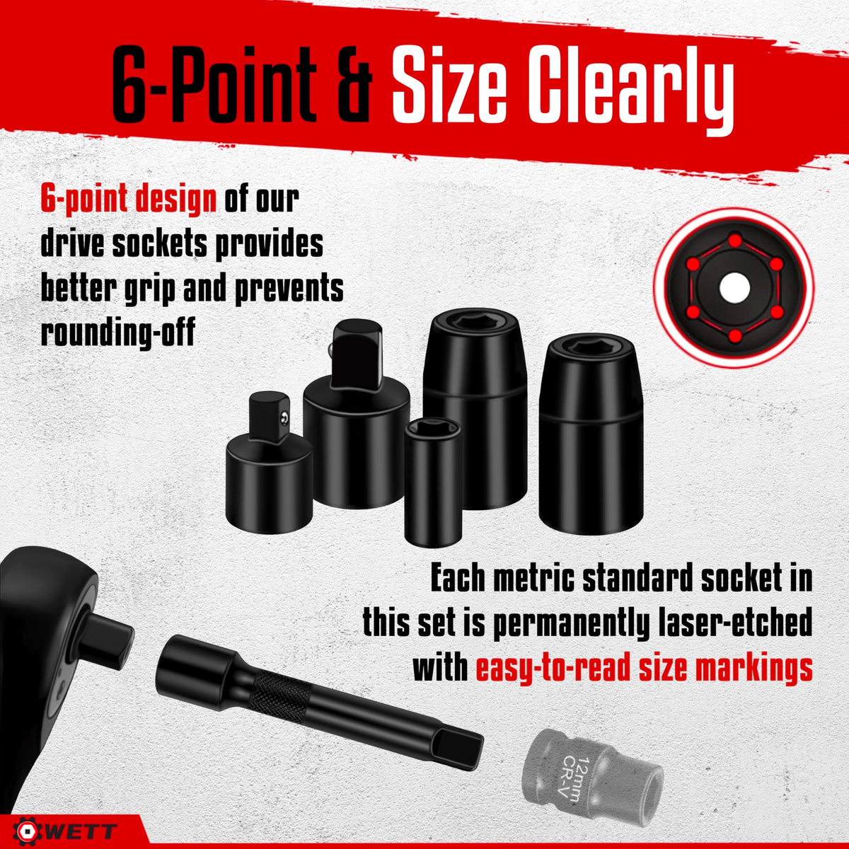 WETT 1/4 inch drive torque wrench for small fasteners and precision work