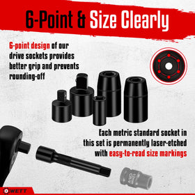 WETT 1/4 inch drive torque wrench for small fasteners and precision work