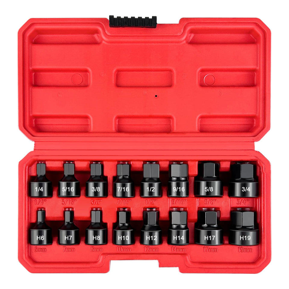 WETT 3/8-inch drive low-profile hex driver set reaches tight space bolts