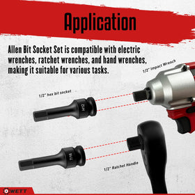 WETT brake caliper and engine access uses hex sockets.