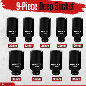 WETT deep socket 30mm for reliable grip on large fasteners