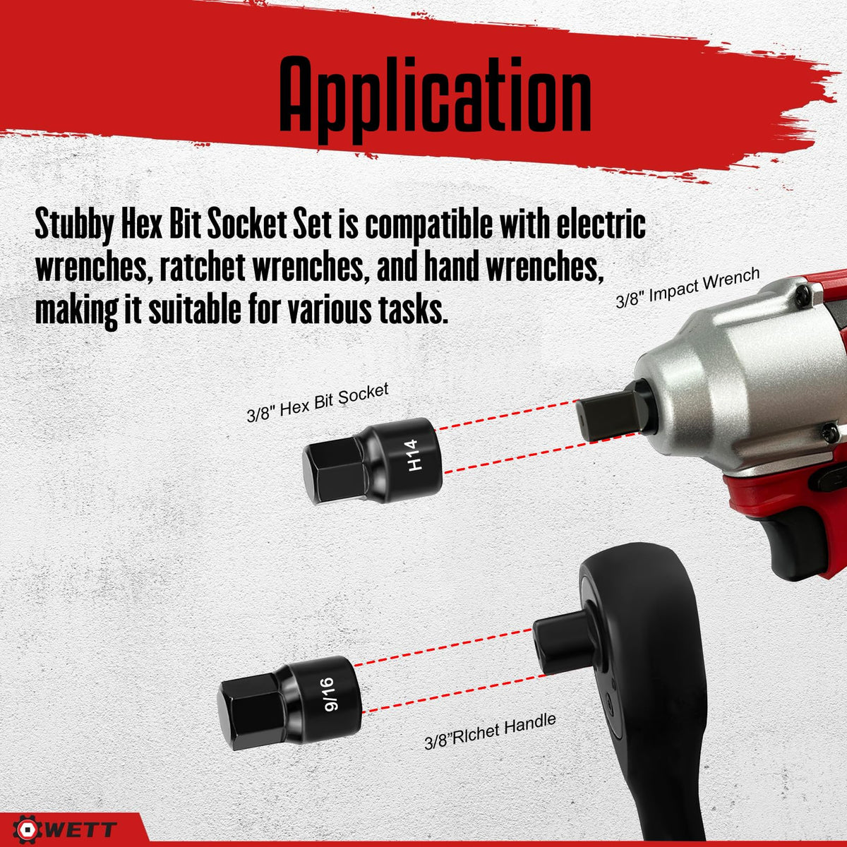 WETT hex bits enable easy removal of stubborn caliper bolts