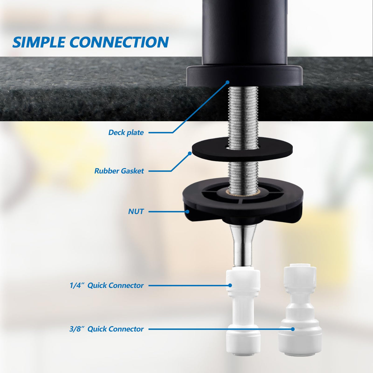 WEWE ceramic cartridge delivers smooth operation during kitchen tasks