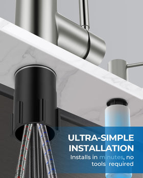 WEWE deck plate included for effortless DIY installation