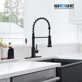 WEWE matte black finish adds a sleek durable look