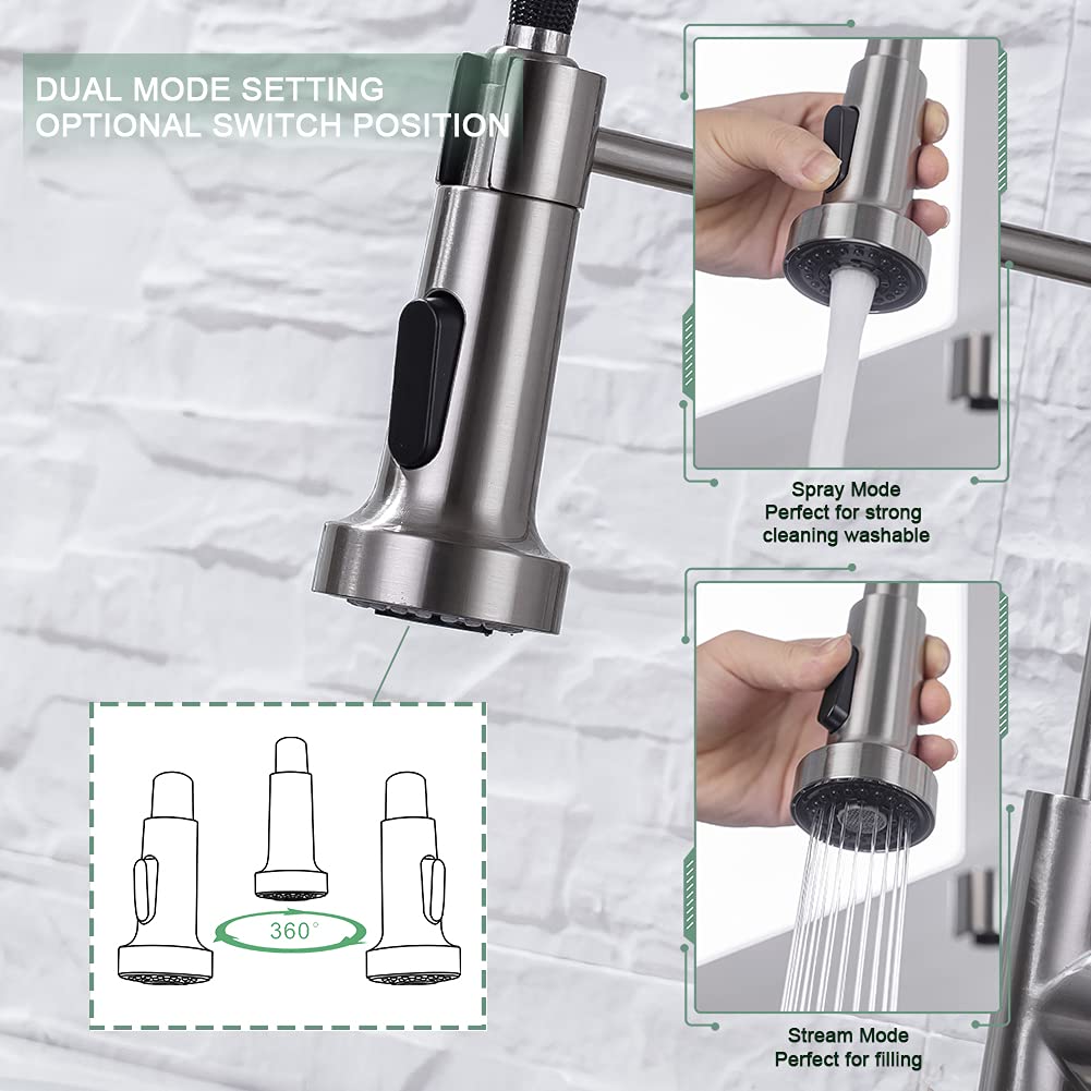 WEWE kitchen faucet single-hole setup for a clean, minimalist look.