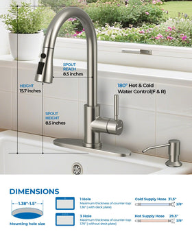 WEWE faucet stainless steel close-up highlighting clean lines and finish