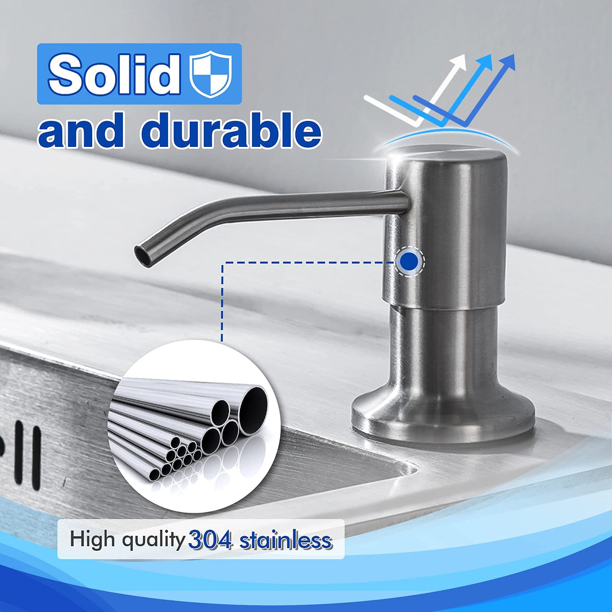 WEWE dispenser installed in kitchen sink area for easy access